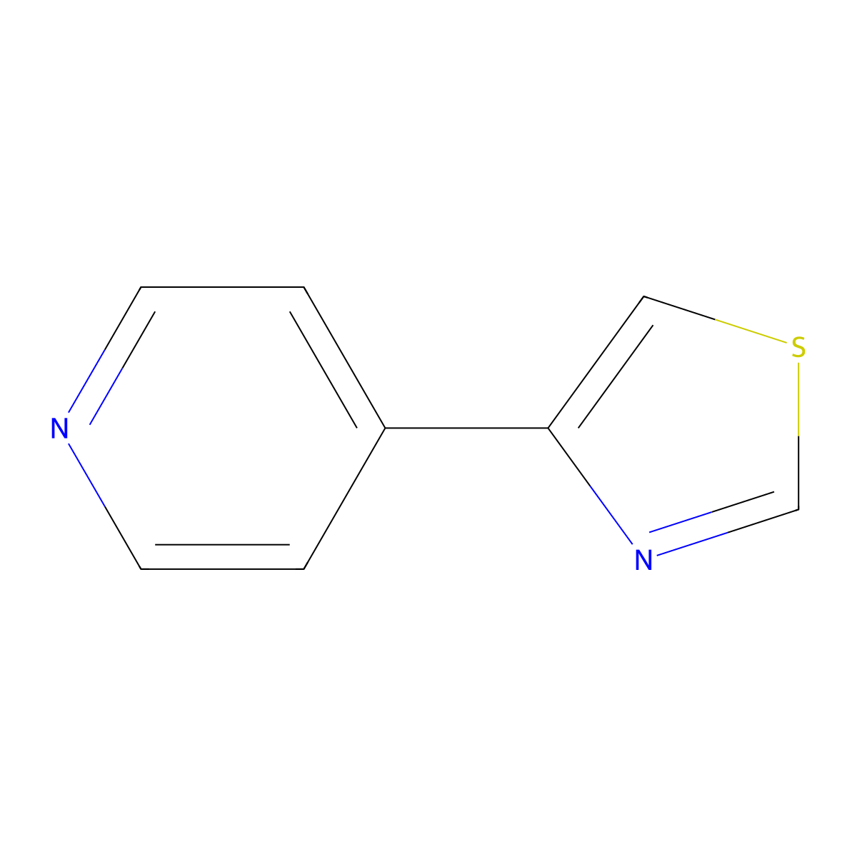 4-(1,3-Thiazol-4-YL)pyridine molecular structure, CAS 162704-63-4