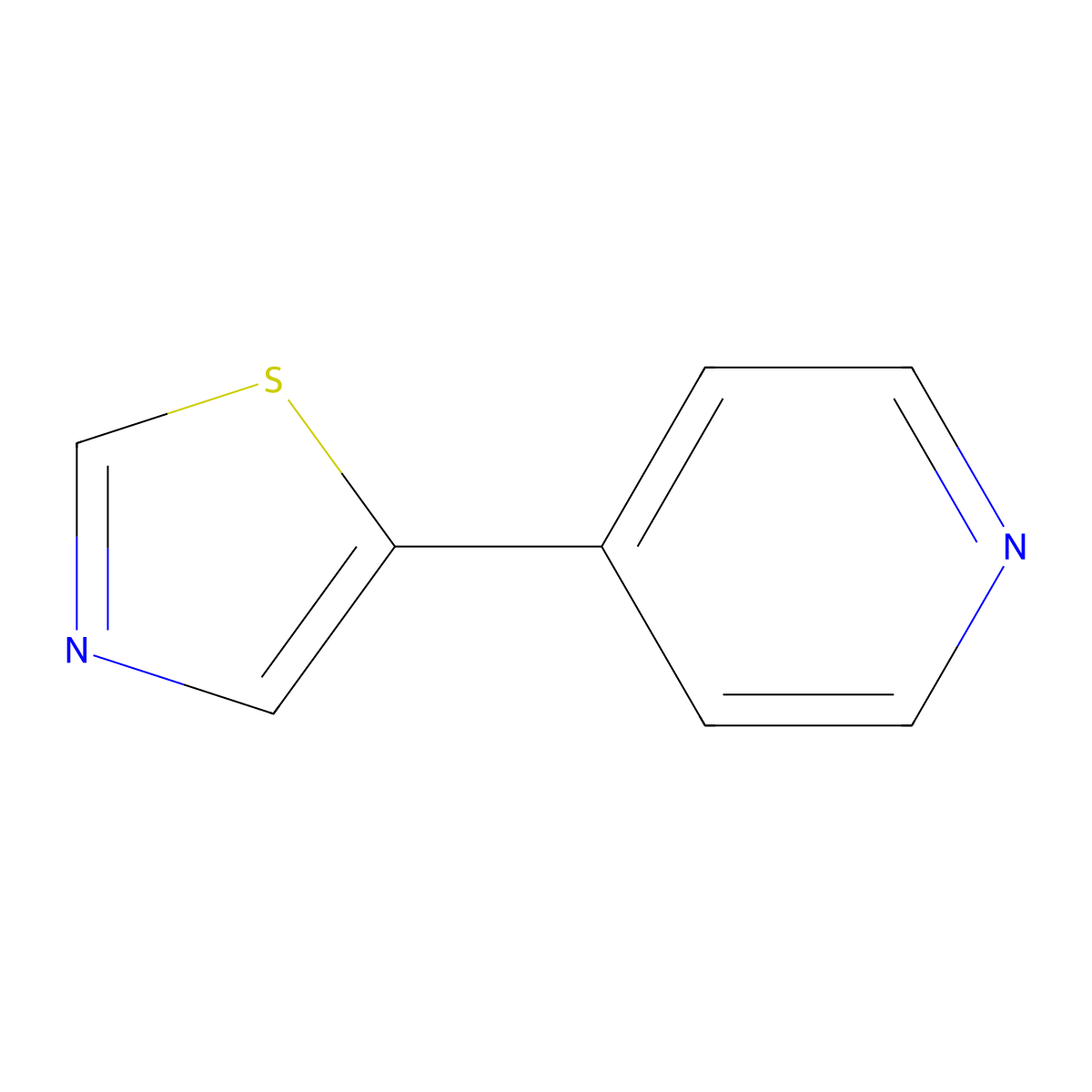 4-(5-Thiazolyl)pyridine molecular structure, CAS 162705-06-8