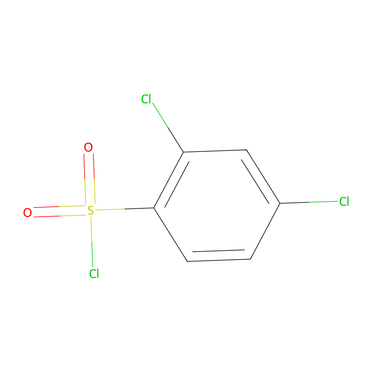 Benzenesulfonyl chloride, 2,4-dichloro- molecular structure, CAS 16271-33-3