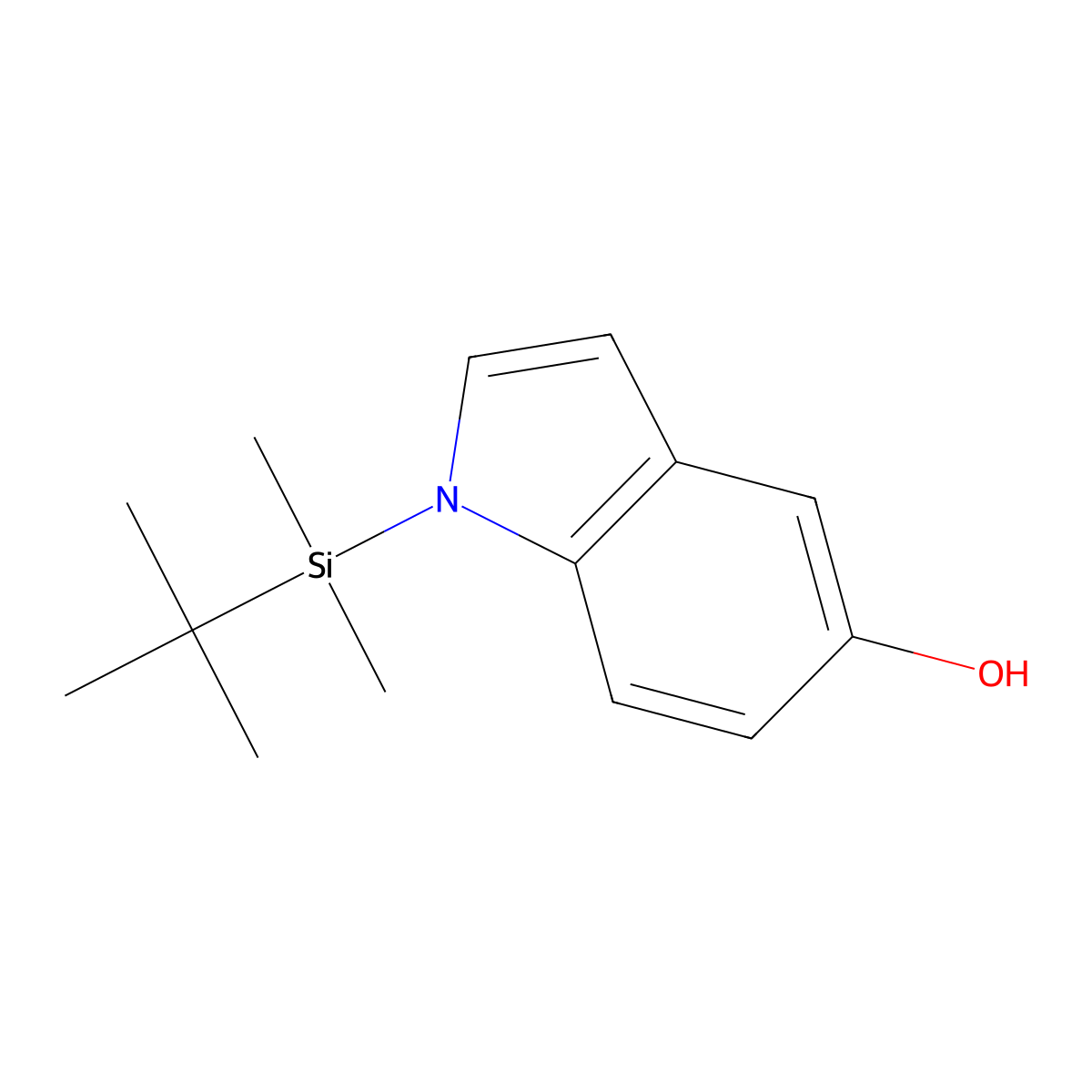 1-(tert-butyldimethylsilyl)-1H-indol-5-ol molecular structure, CAS 162710-94-3