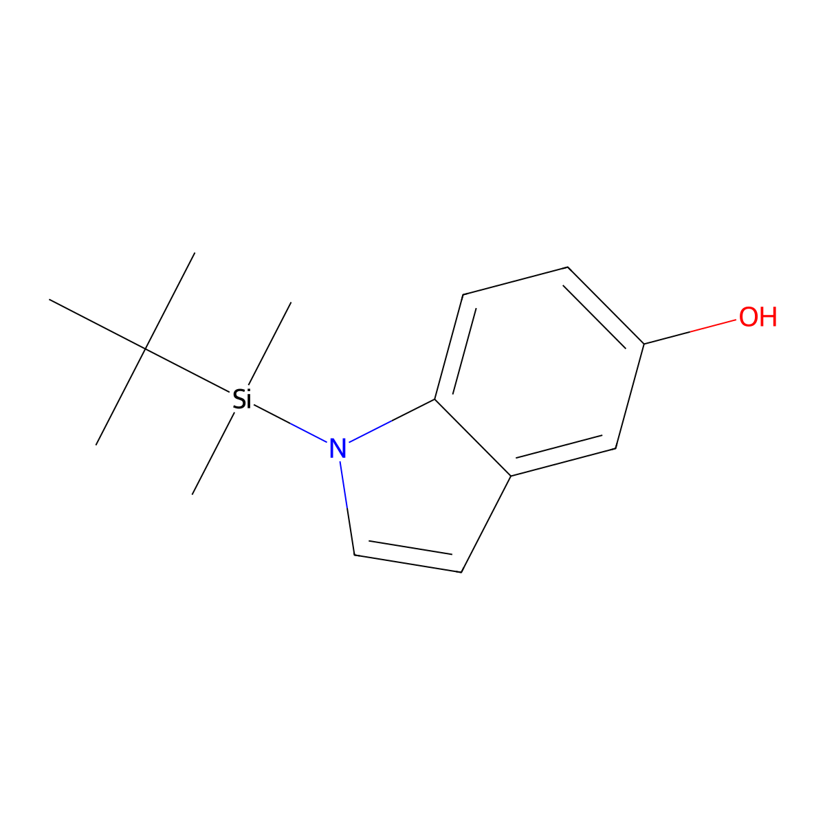 1-(tert-butyldimethylsilyl)-1H-indol-5-ol molecular structure, CAS 162710-94-3
