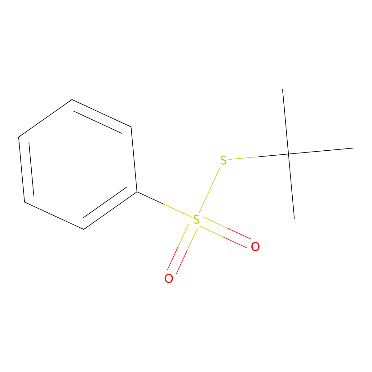 [(Tert-butylsulfanyl)sulfonyl]benzene molecular structure, CAS 162711-02-6