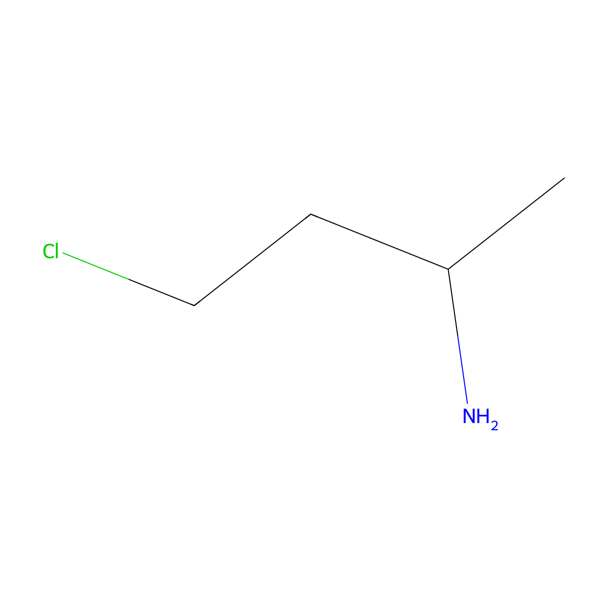 4-Chlorobutan-2-amine molecular structure, CAS 162713-24-8