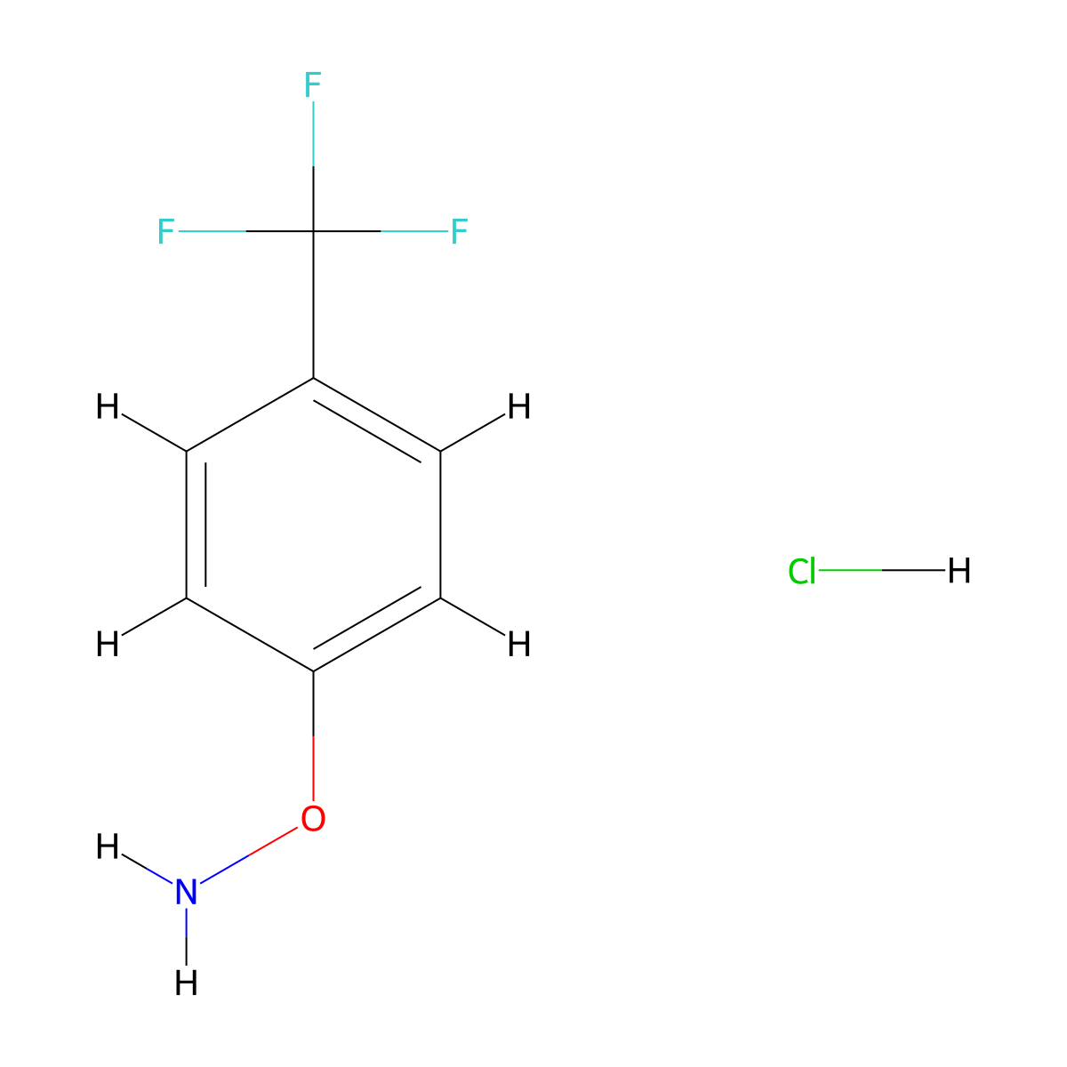 O-[4-(Trifluoromethyl)phenyl]hydroxylamine hydrochloride molecular structure, CAS 1627149-93-2