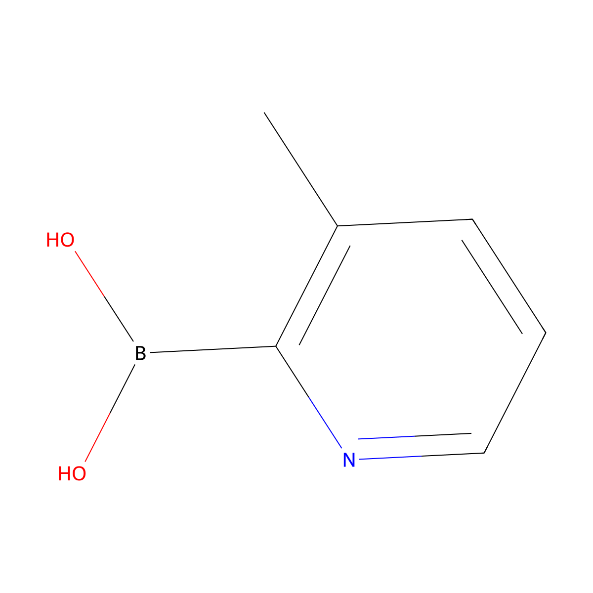 3-Methyl-2-pyridineboronic acid molecular structure, CAS 162717-80-8