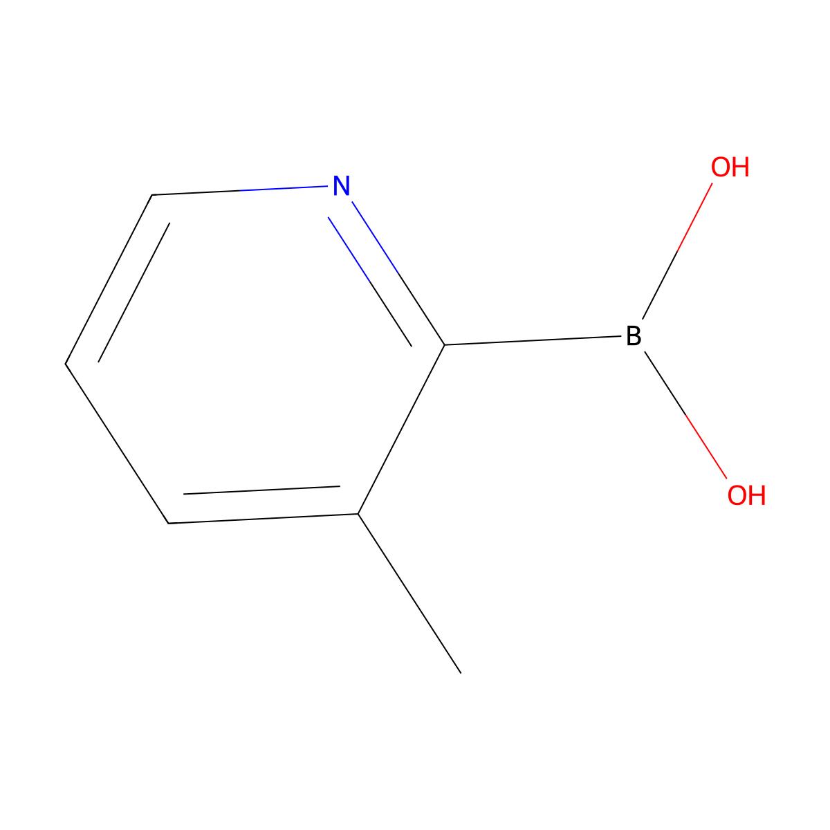 3-Methyl-2-pyridineboronic acid molecular structure, CAS 162717-80-8