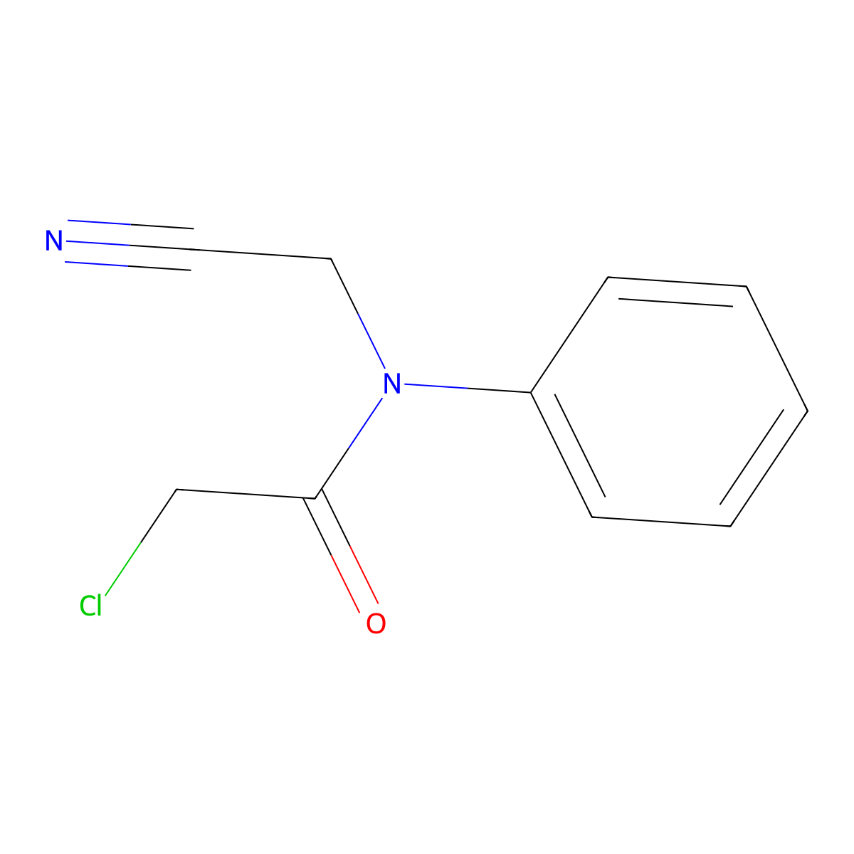 2-chloro-N-(cyanomethyl)-N-phenylacetamide molecular structure, CAS 16272-49-4