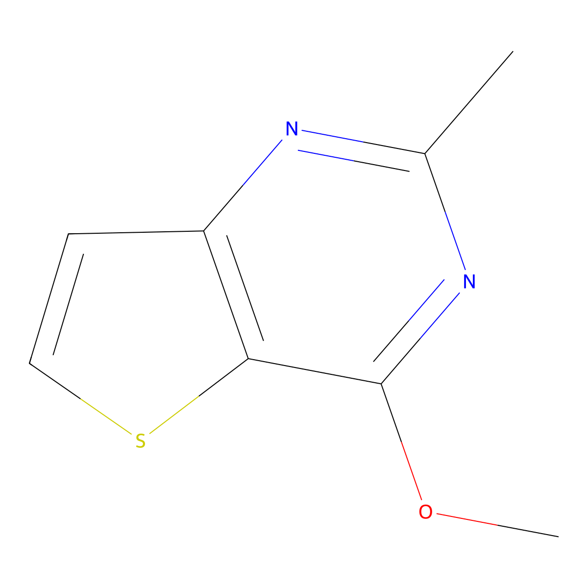 4-Methoxy-2-methylthieno[3,2-d]pyrimidine molecular structure, CAS 1627203-66-0