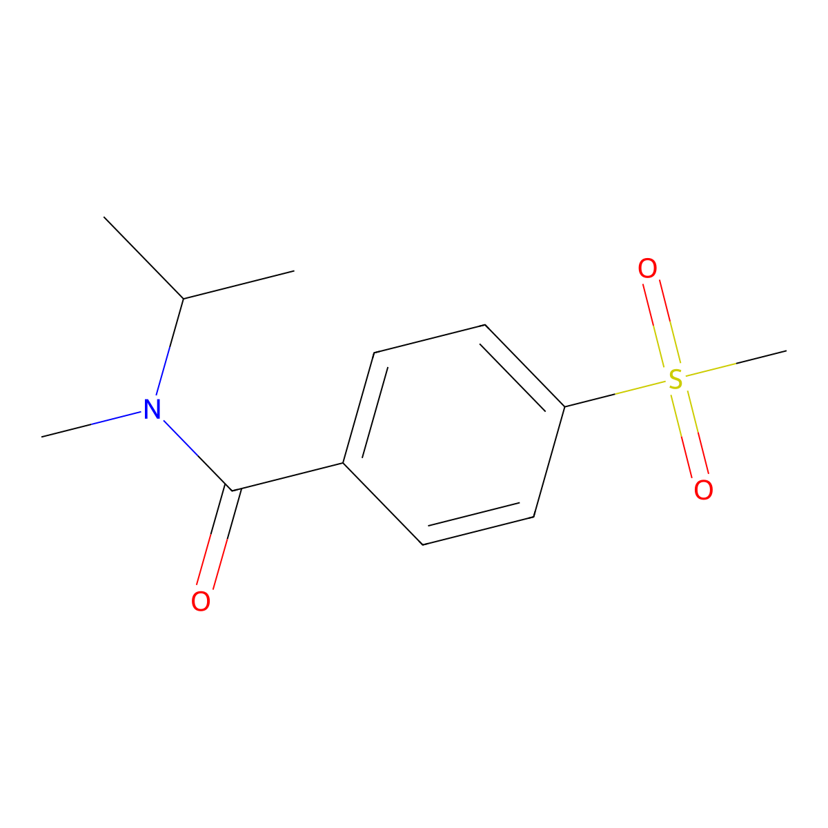 N-Methyl-N-(1-methylethyl)-4-(methylsulfonyl)benzamide molecular structure, CAS 1627324-60-0