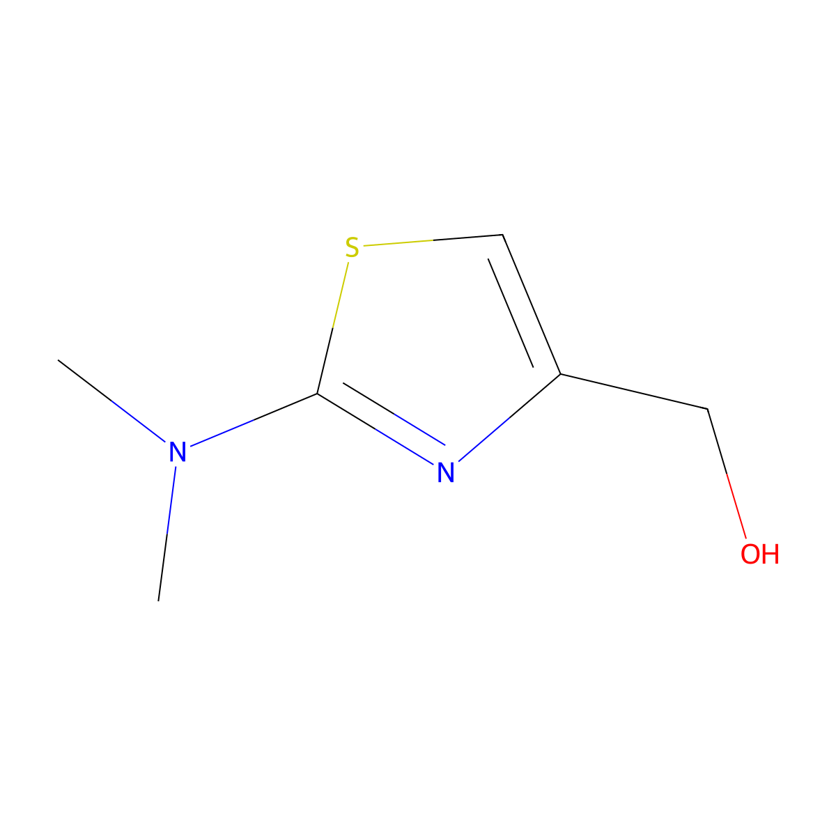 (2-(Dimethylamino)thiazol-4-yl)methanol molecular structure, CAS 162739-98-2