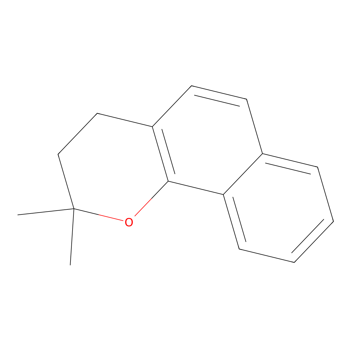 3,4-Dihydro-2,2-dimethyl-2H-naphtho[1,2-b]pyran molecular structure, CAS 16274-33-2