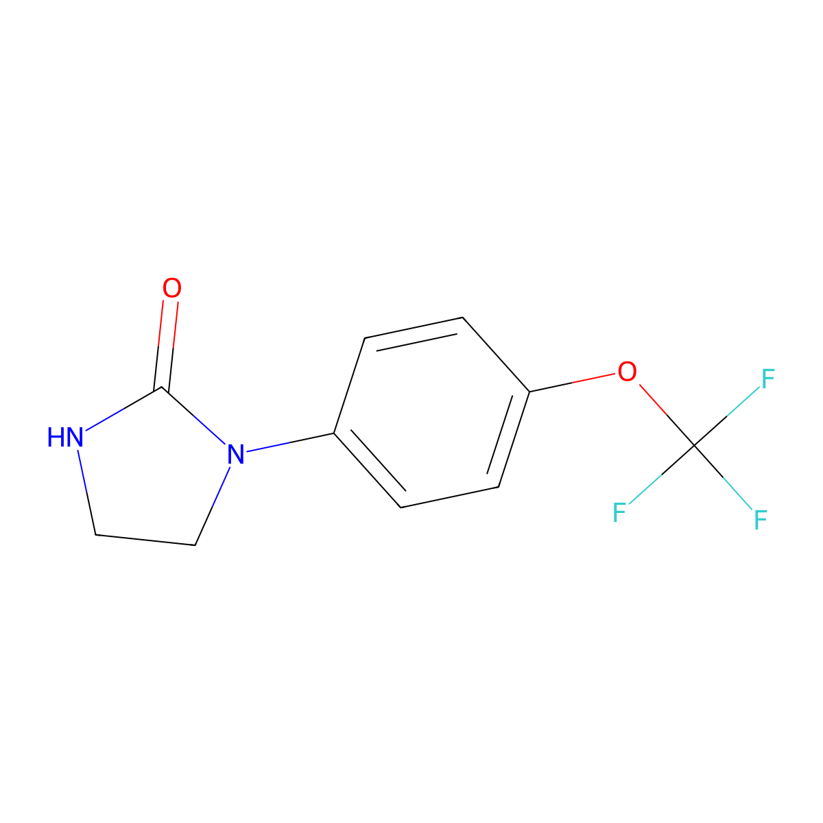 1-[4-(Trifluoromethoxy)phenyl]imidazolidin-2-one molecular structure, CAS 162748-20-1