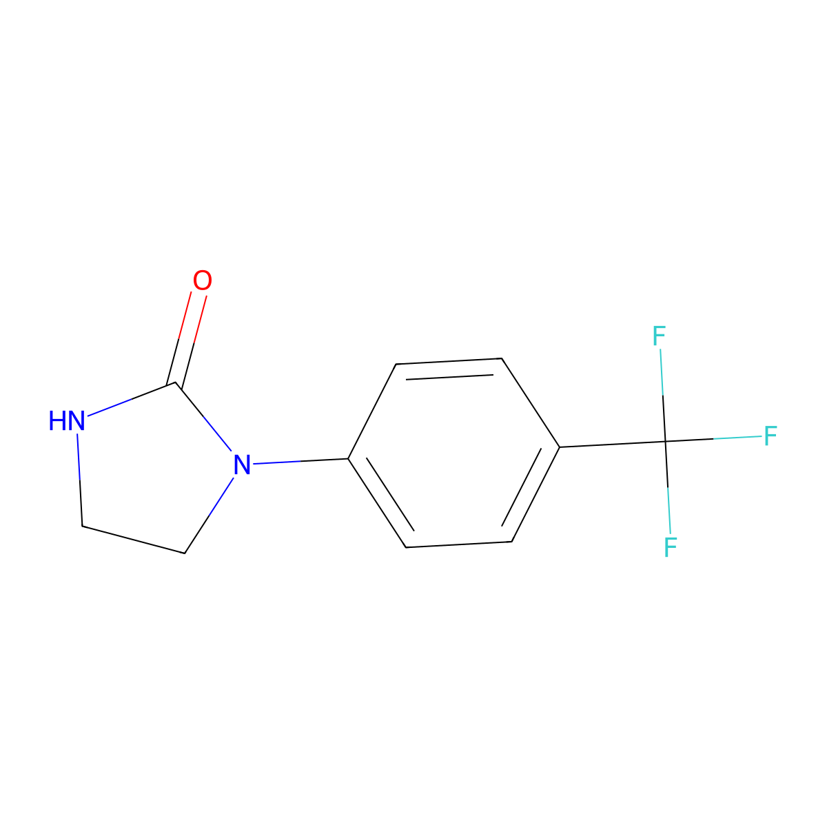 1-(4-Trifluoromethylphenyl)imidazolidin-2-one molecular structure, CAS 162748-21-2