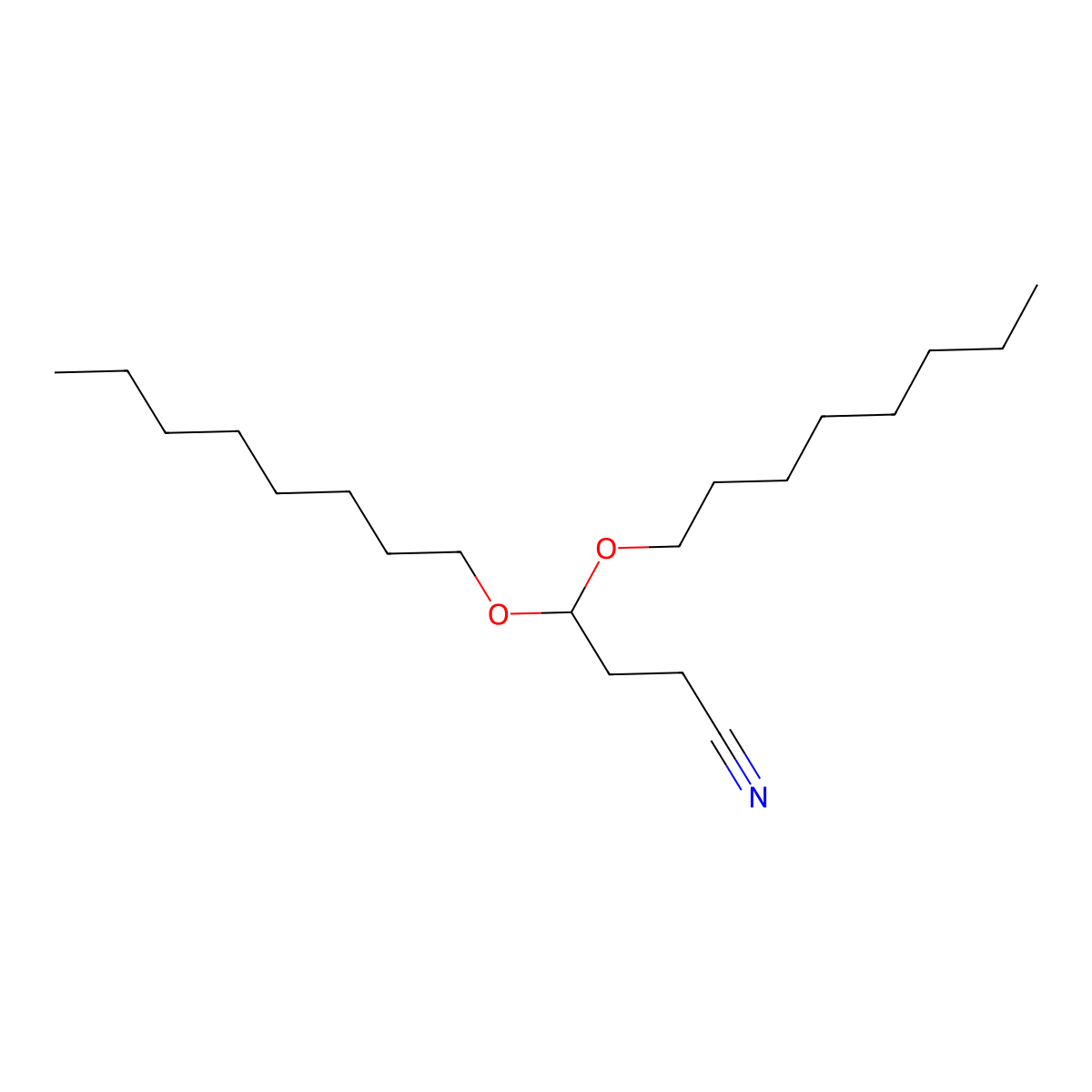 4,4-Bis(octyloxy)butanenitrile molecular structure, CAS 1627510-69-3