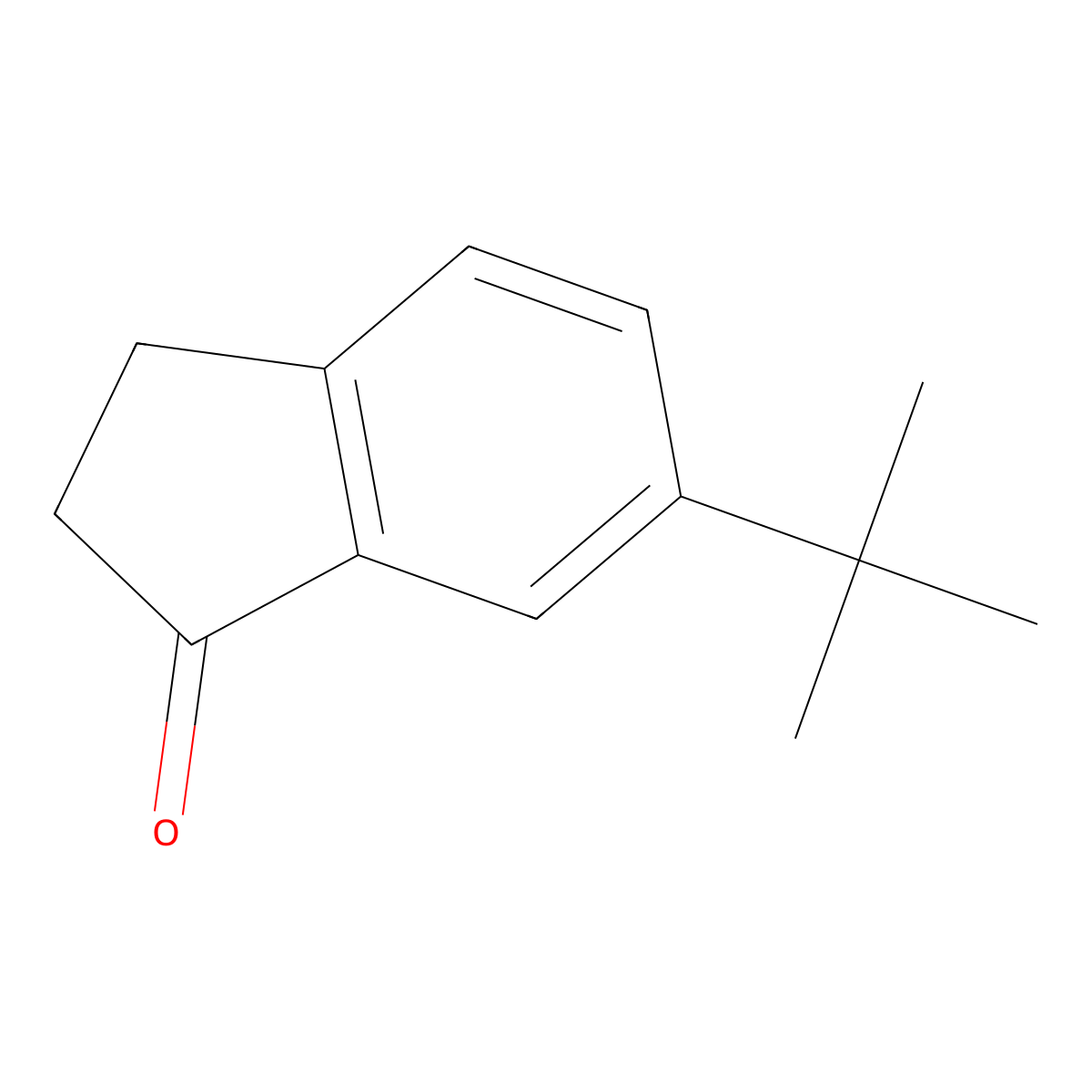 6-tert-butyl-2,3-dihydro-1H-inden-1-one molecular structure, CAS 162752-17-2