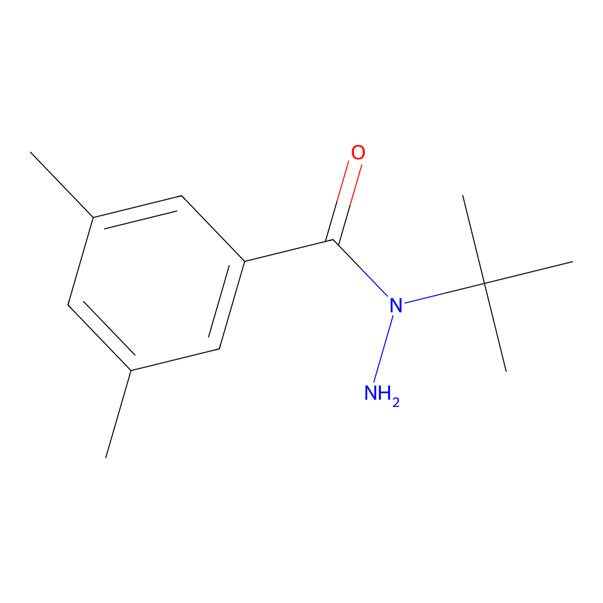 N-tert-Butyl-3,5-dimethylbenzohydrazide molecular structure, CAS 162752-59-2
