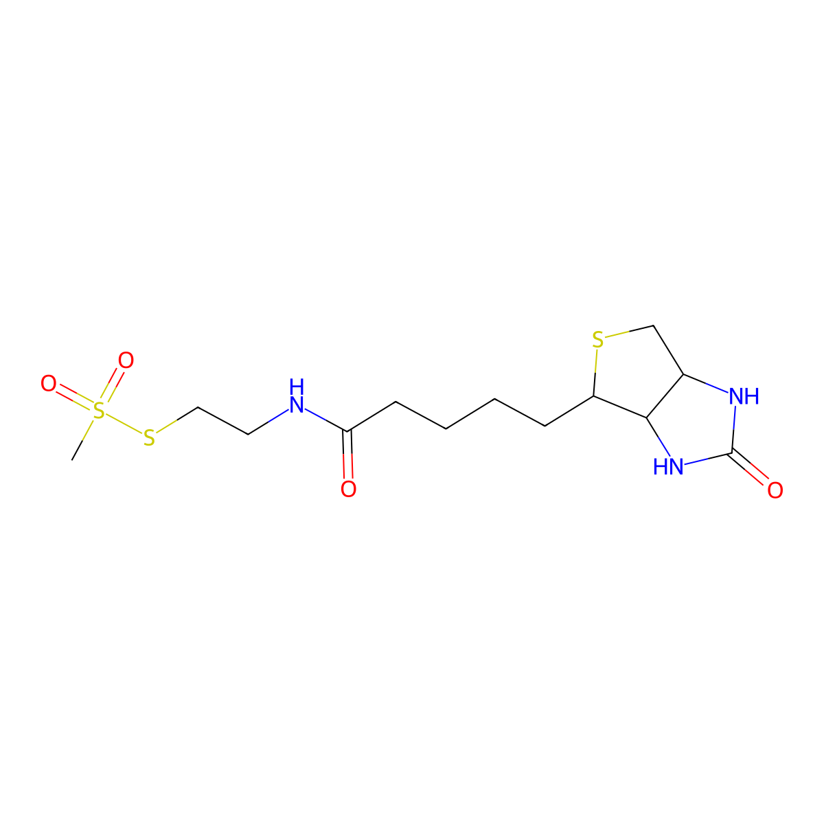 N-Biotinylaminoethyl methylthiosulphonate molecular structure, CAS 162758-04-5
