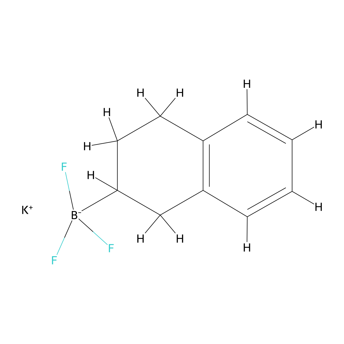 Potassium trifluoro(1,2,3,4-tetrahydronaphthalen-2-yl)boranuide molecular structure, CAS 1627608-02-9