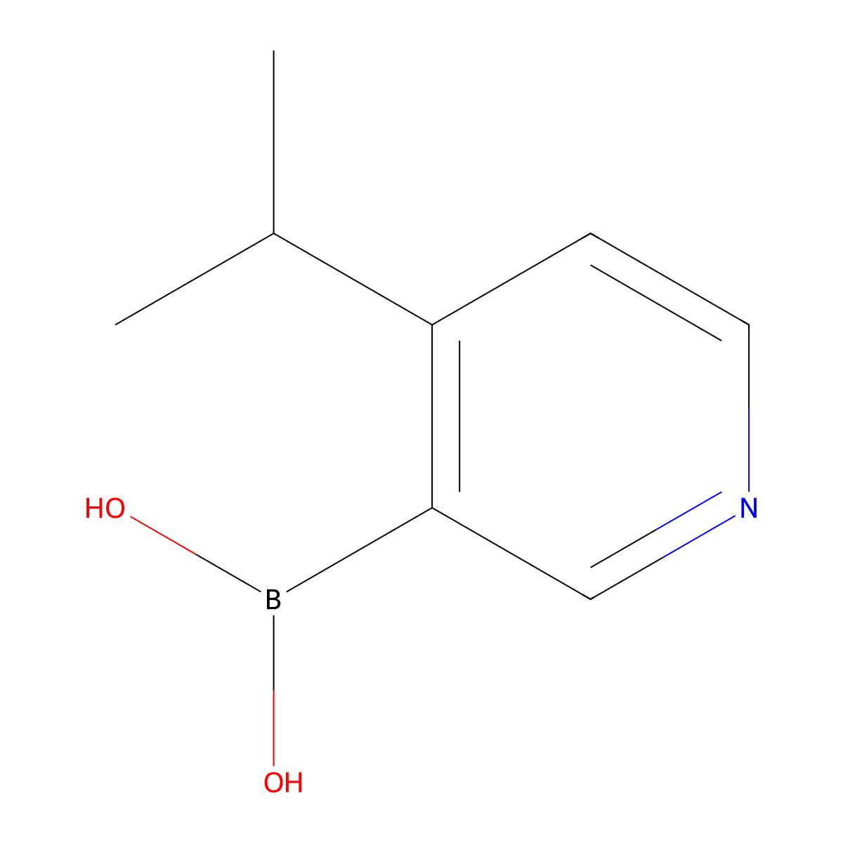 (4-Isopropylpyridin-3-yl)boronic acid molecular structure, CAS 1627723-05-0