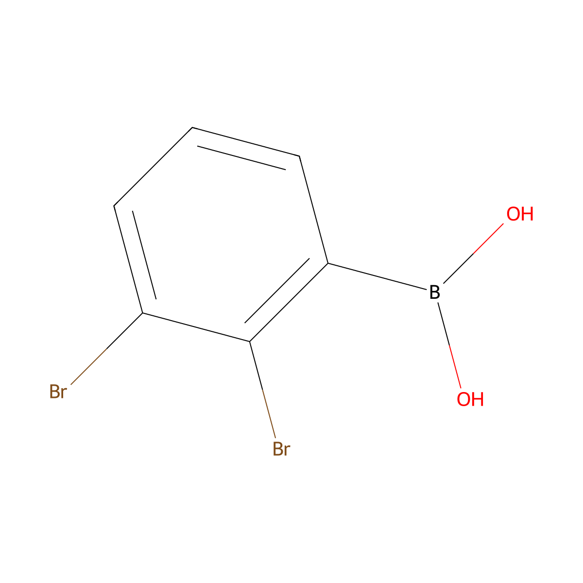 2,3-Dibromophenylboronic acid molecular structure, CAS 1627830-03-8