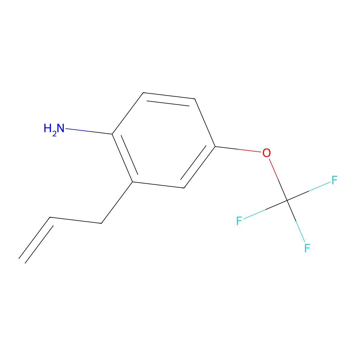 2-Allyl-4-(trifluoromethoxy)aniline molecular structure, CAS 1627999-19-2