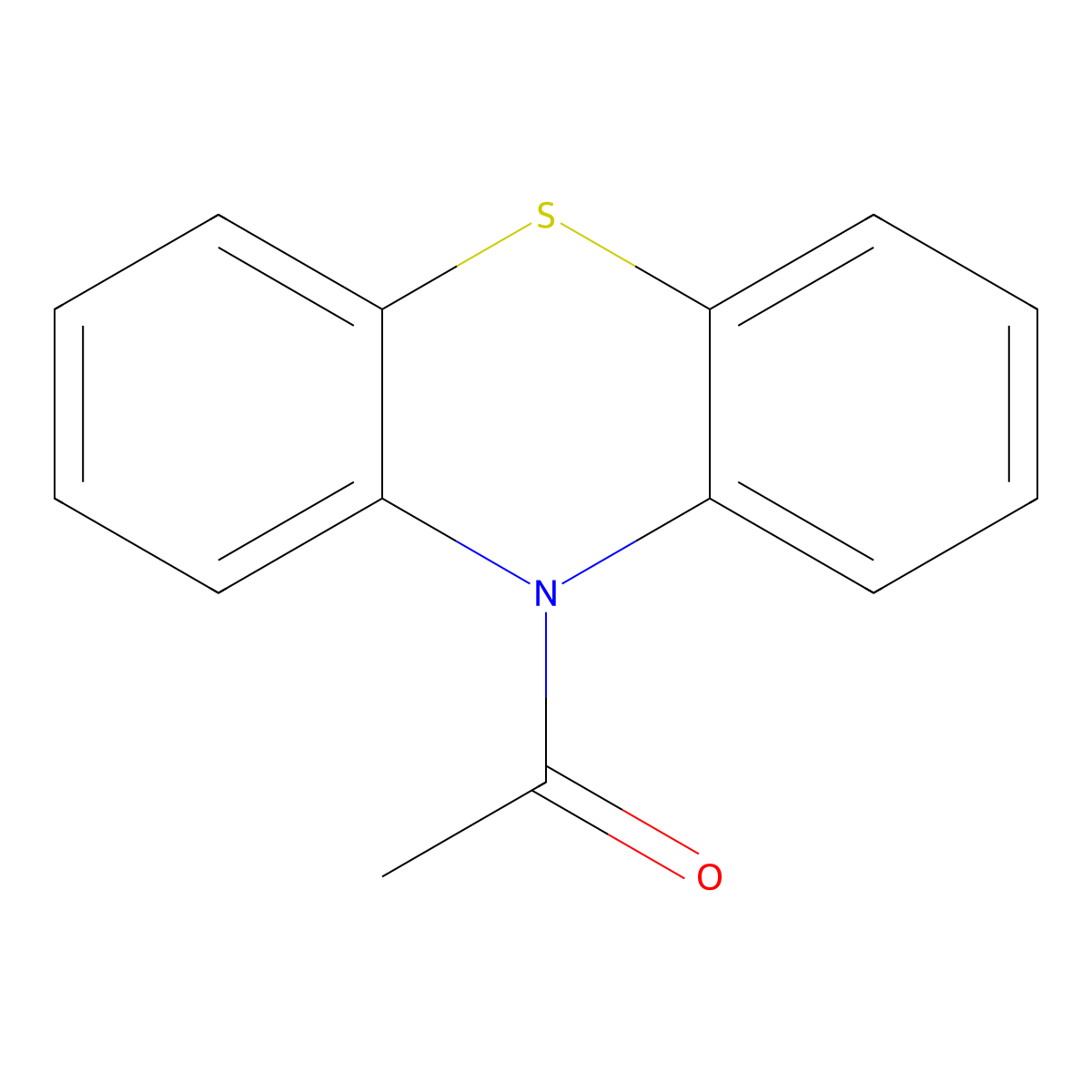 10-Acetylphenothiazine molecular structure, CAS 1628-29-1