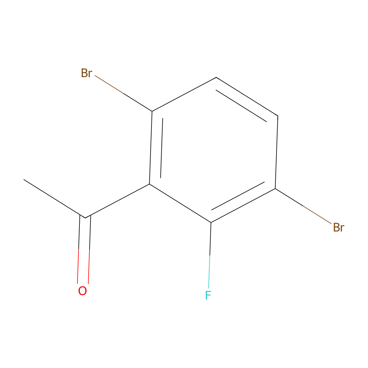 3',6'-Dibromo-2'-fluoroacetophenone molecular structure, CAS 1628003-35-9