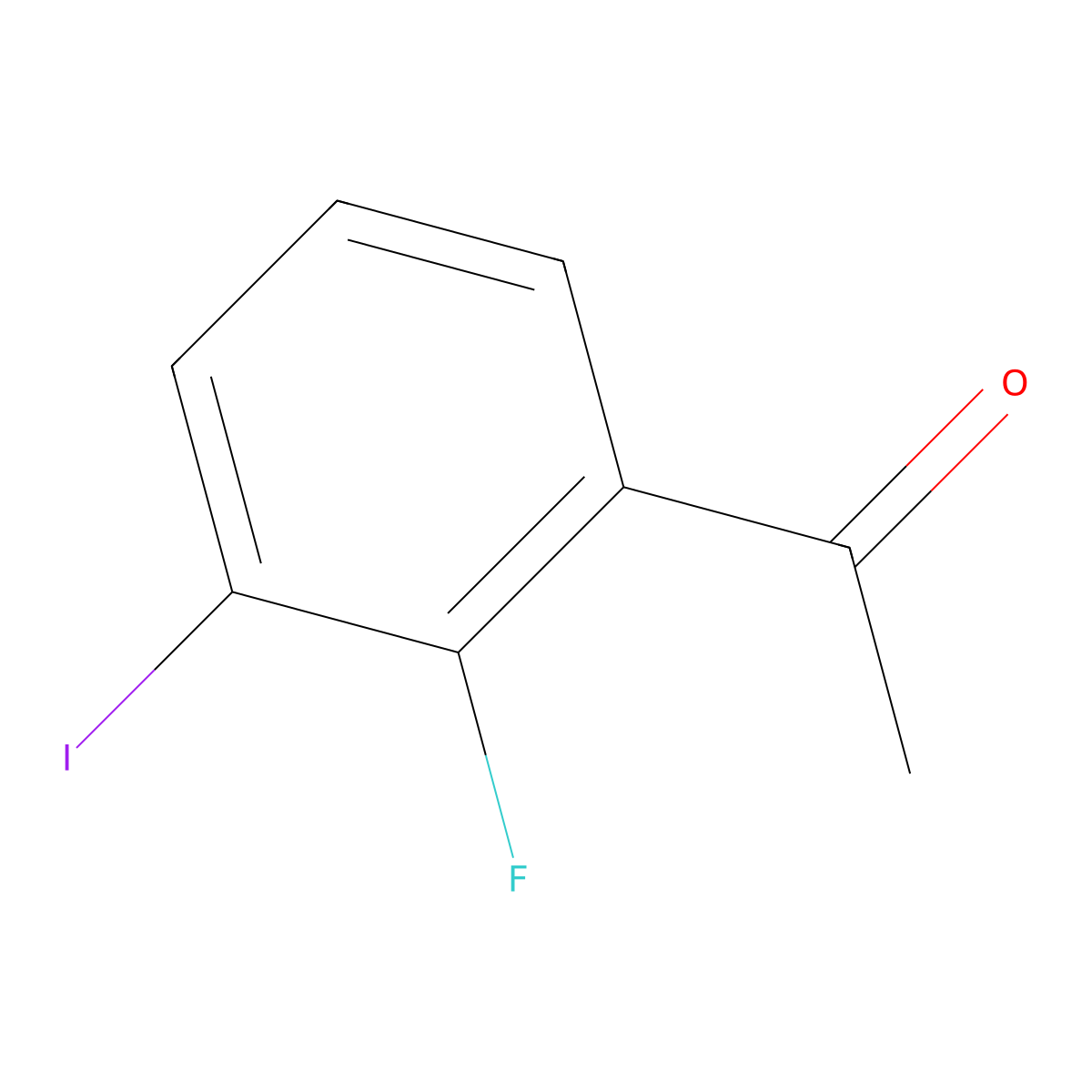 1-(2-Fluoro-3-iodophenyl)ethanone molecular structure, CAS 1628003-72-4