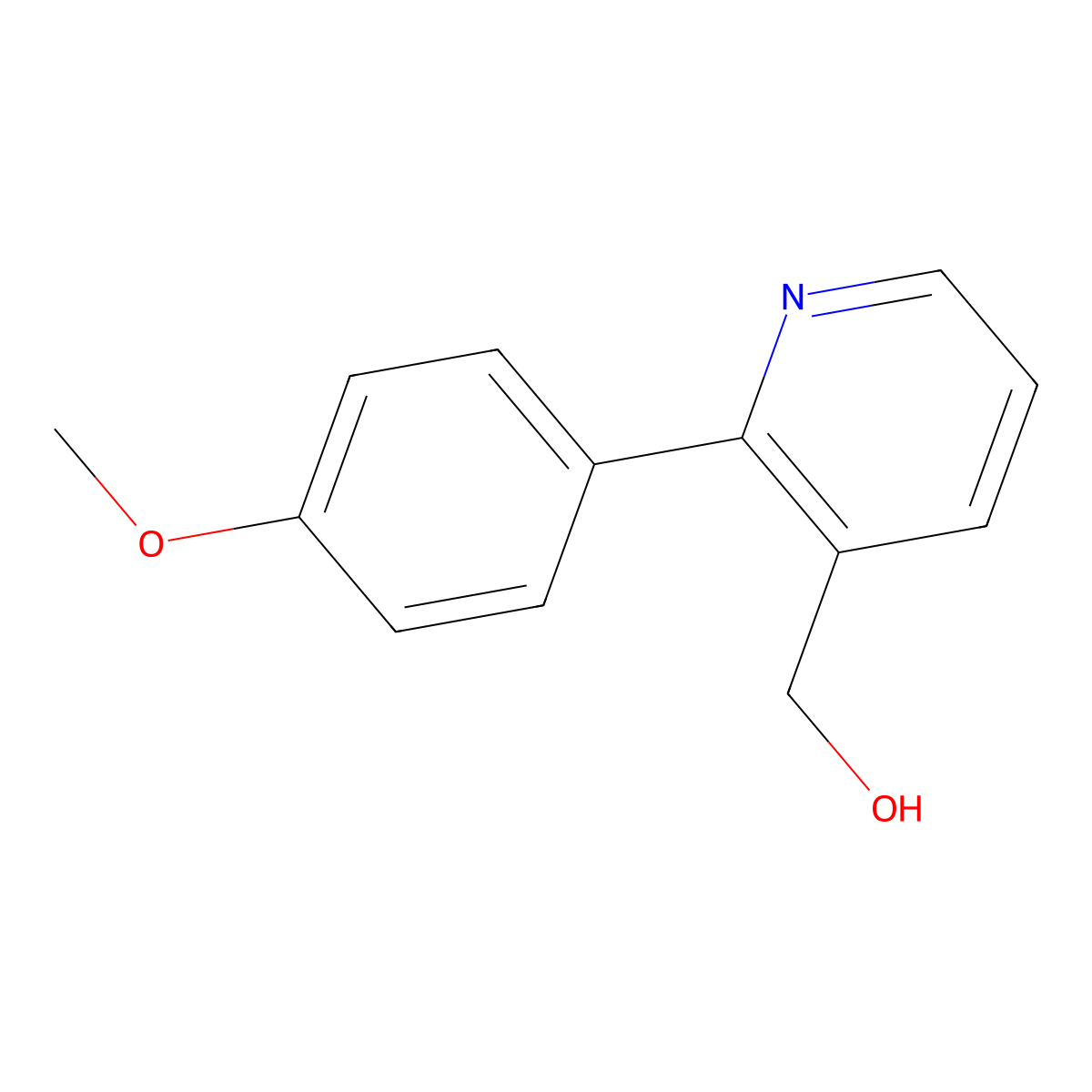[2-(4-Methoxyphenyl)pyridin-3-yl]methanol molecular structure, CAS 1628012-05-4
