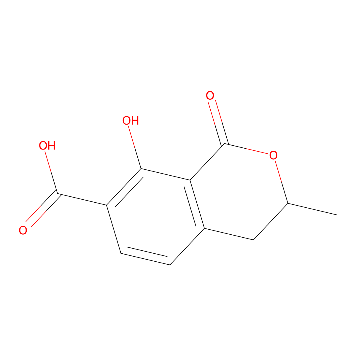 Ochratoxin beta, (+-)- molecular structure, CAS 16281-43-9