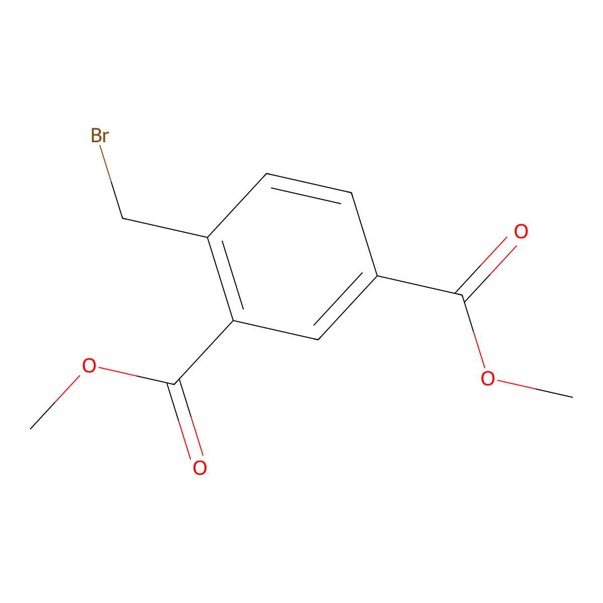 Dimethyl 4-(bromomethyl)isophthalate molecular structure, CAS 16281-94-0