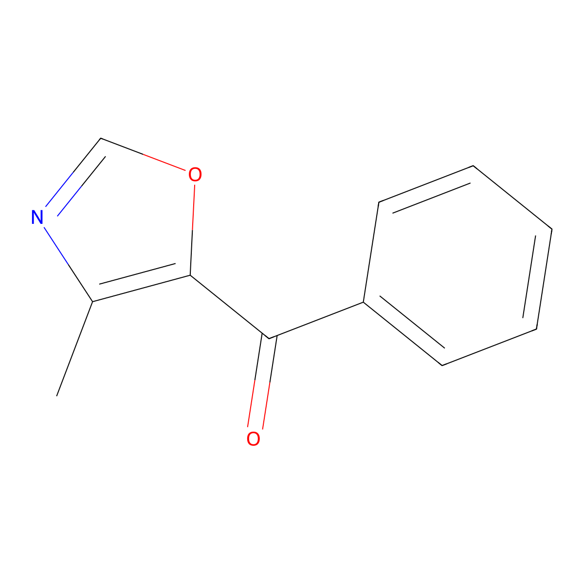 (4-Methyloxazol-5-yl)(phenyl)methanone molecular structure, CAS 162818-61-3