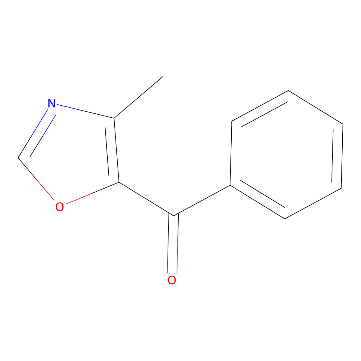 (4-Methyloxazol-5-yl)(phenyl)methanone molecular structure, CAS 162818-61-3