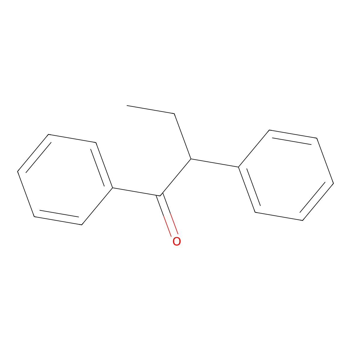 1,2-Diphenylbutan-1-one molecular structure, CAS 16282-16-9