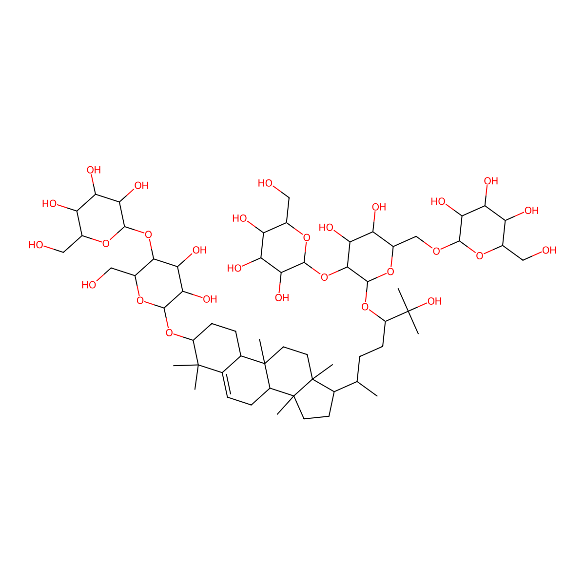 11-Deoxyisomogroside V molecular structure, CAS 1628293-32-2