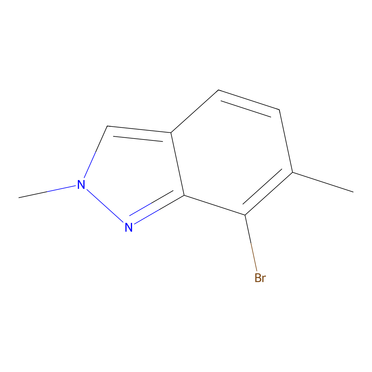 7-Bromo-2,6-dimethyl-indazole molecular structure, CAS 1628348-01-5