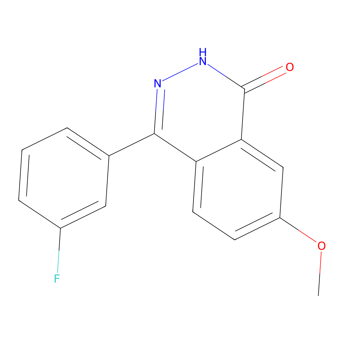 4-(3-fluorophenyl)-7-methoxyphthalazin-1(2H)-one molecular structure, CAS 1628416-49-8