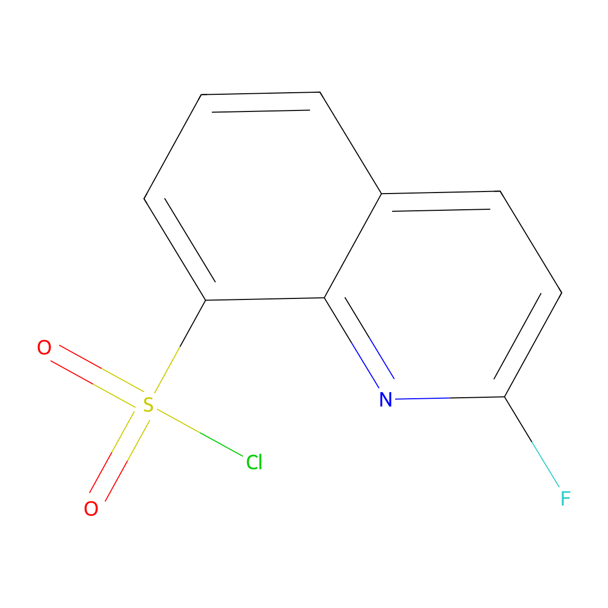 2-Fluoroquinoline-8-sulfonyl chloride molecular structure, CAS 1628431-57-1