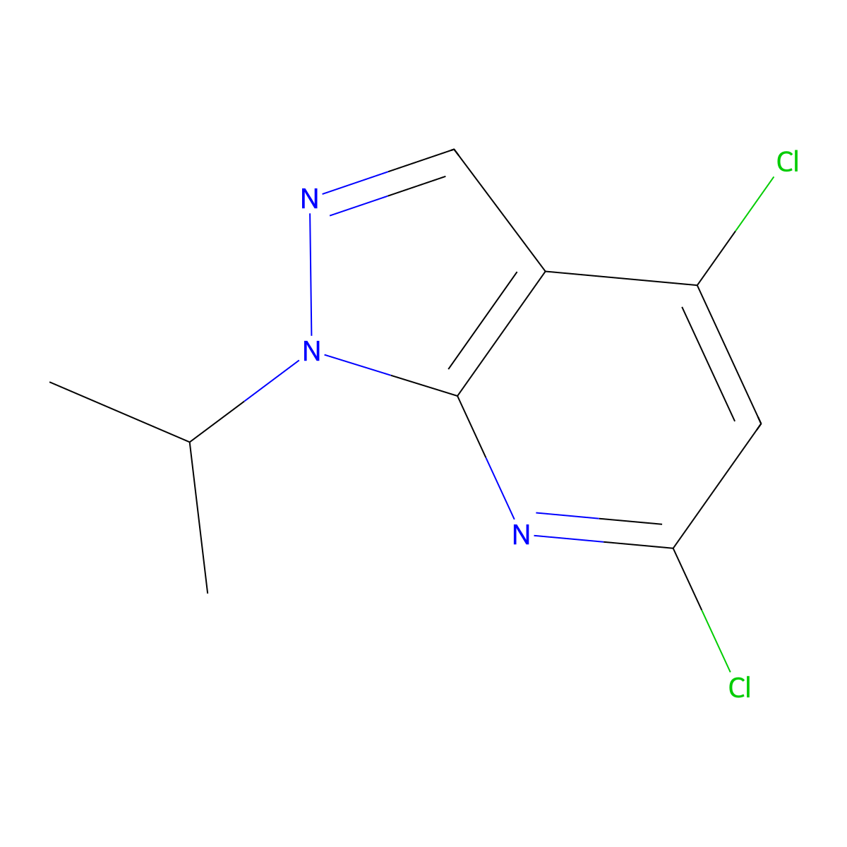 4,6-Dichloro-1-isopropyl-1H-pyrazolo[3,4-b]pyridine molecular structure, CAS 1628459-82-4