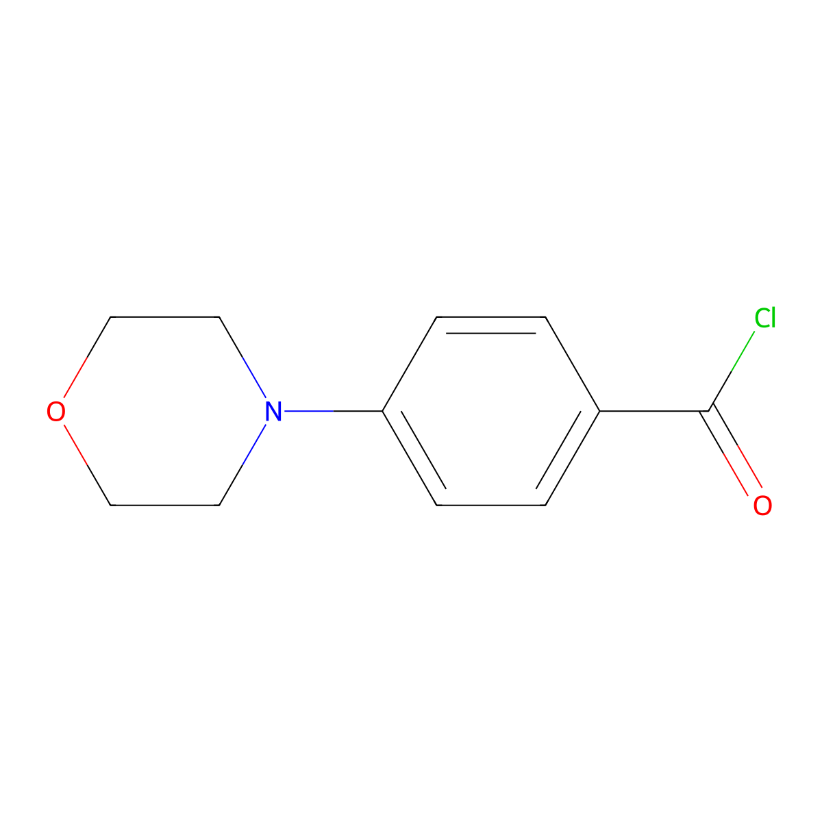 4-(Morpholin-4-yl)benzoyl chloride molecular structure, CAS 162848-18-2