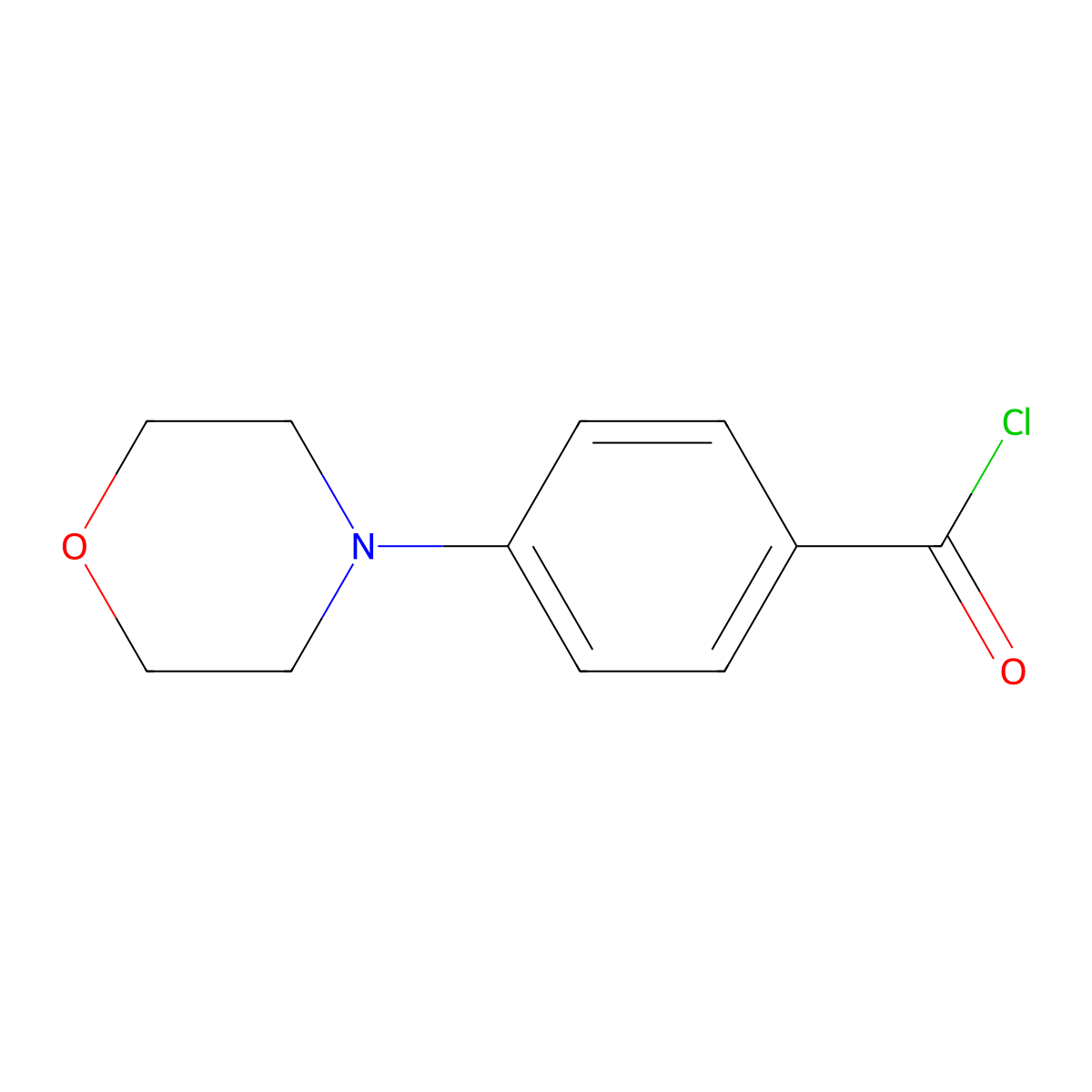 4-(Morpholin-4-yl)benzoyl chloride molecular structure, CAS 162848-18-2