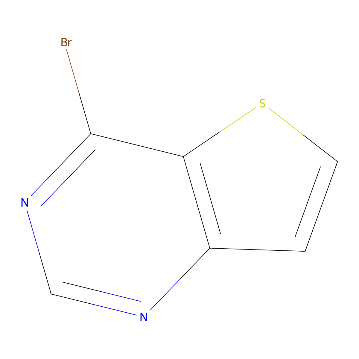 4-Bromothieno(3,2-d)pyrimidine molecular structure, CAS 16285-70-4