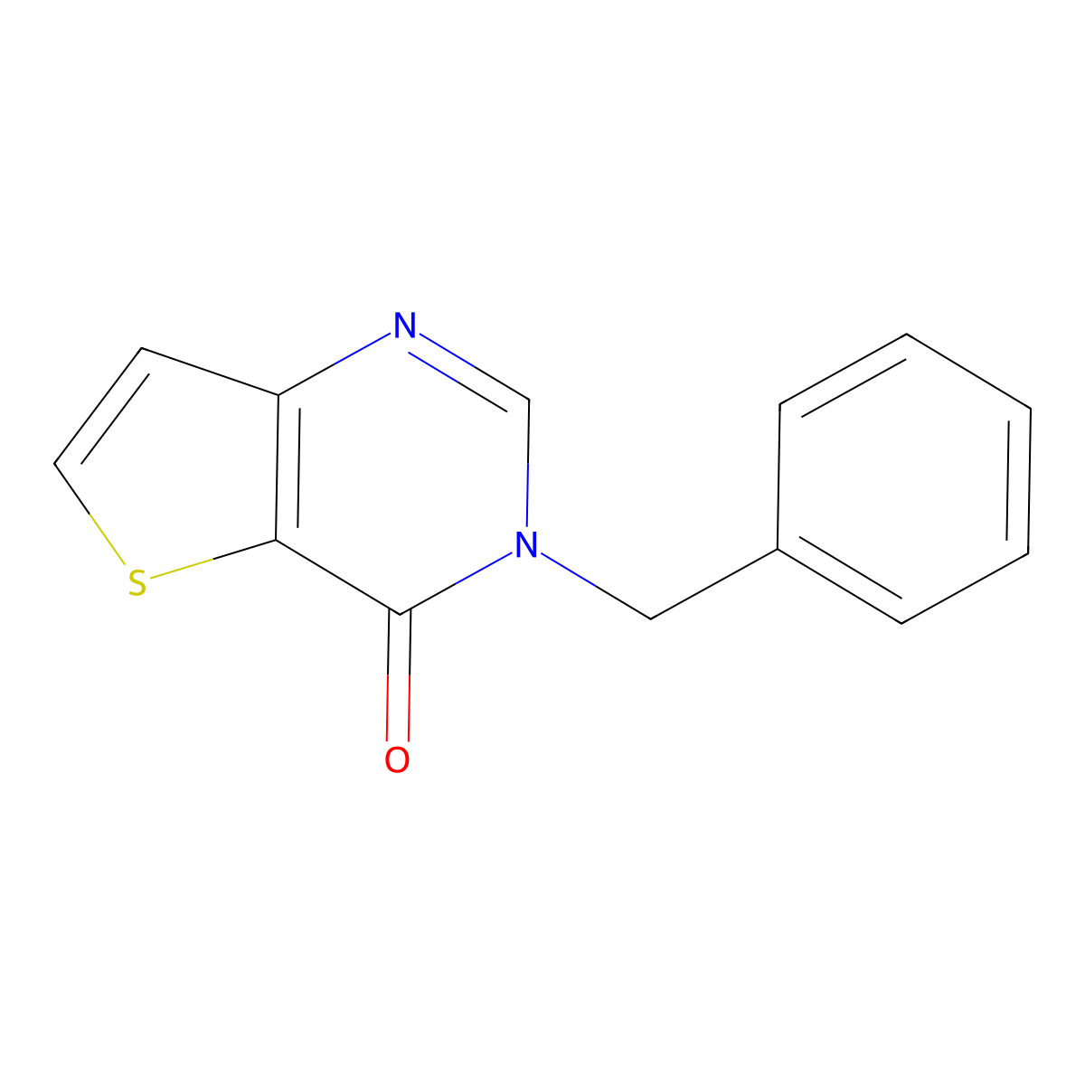 3-benzyl-3H,4H-thieno[3,2-d]pyrimidin-4-one molecular structure, CAS 16285-76-0