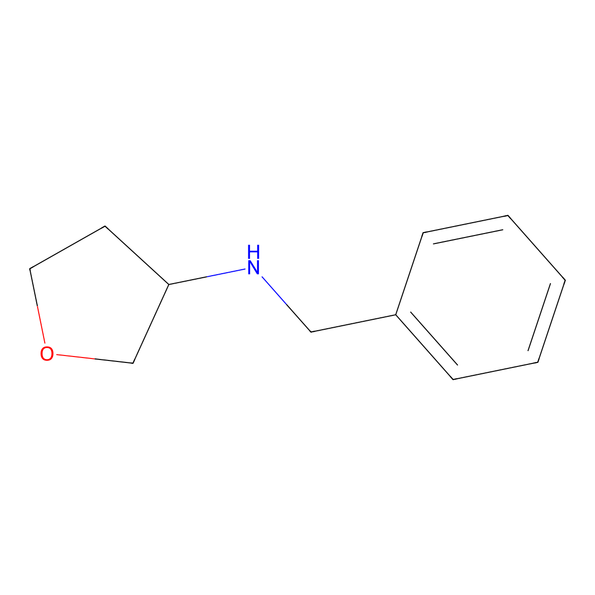 N-Benzyloxolan-3-amine molecular structure, CAS 162851-40-3