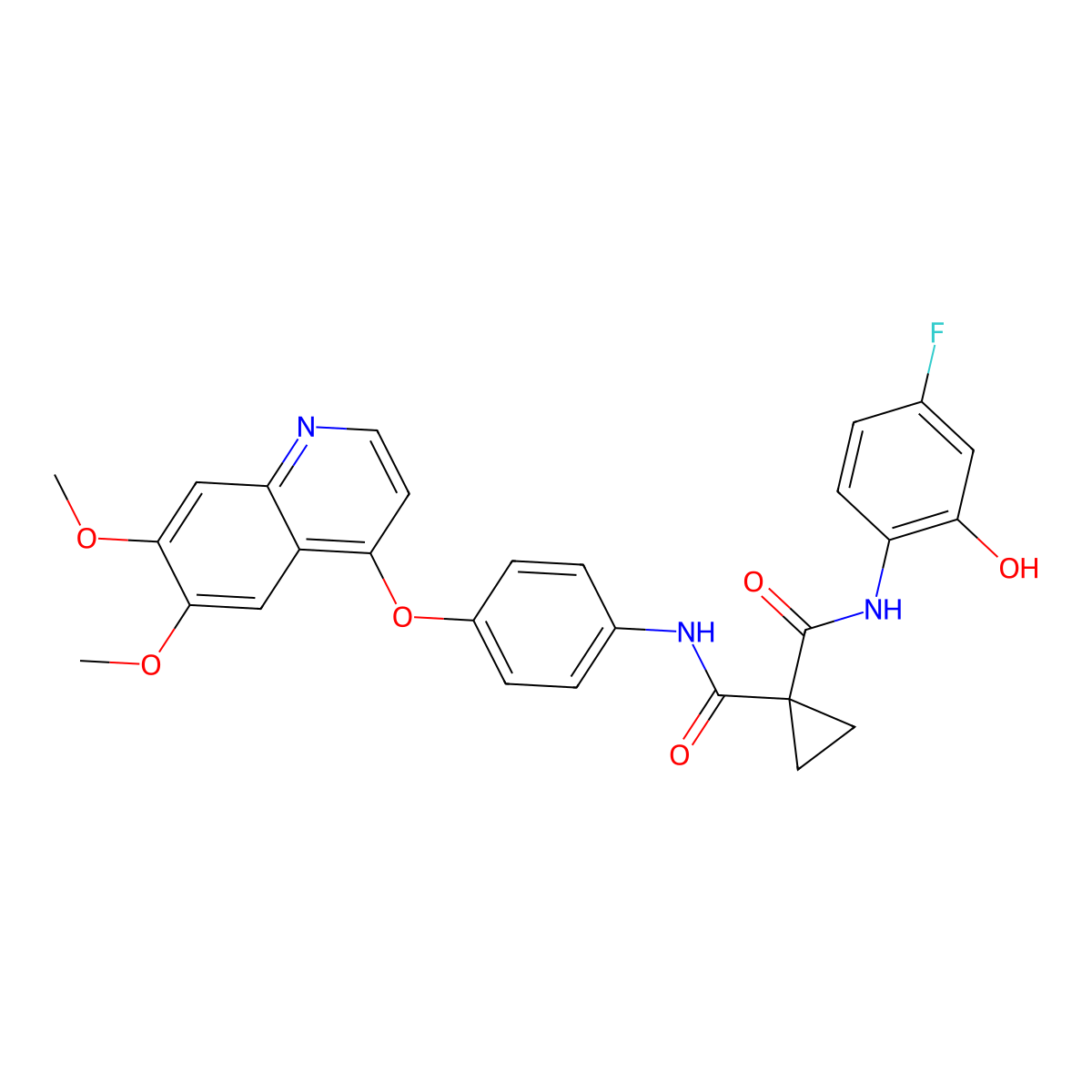Cabozantinib oxidation B molecular structure, CAS 1628530-38-0