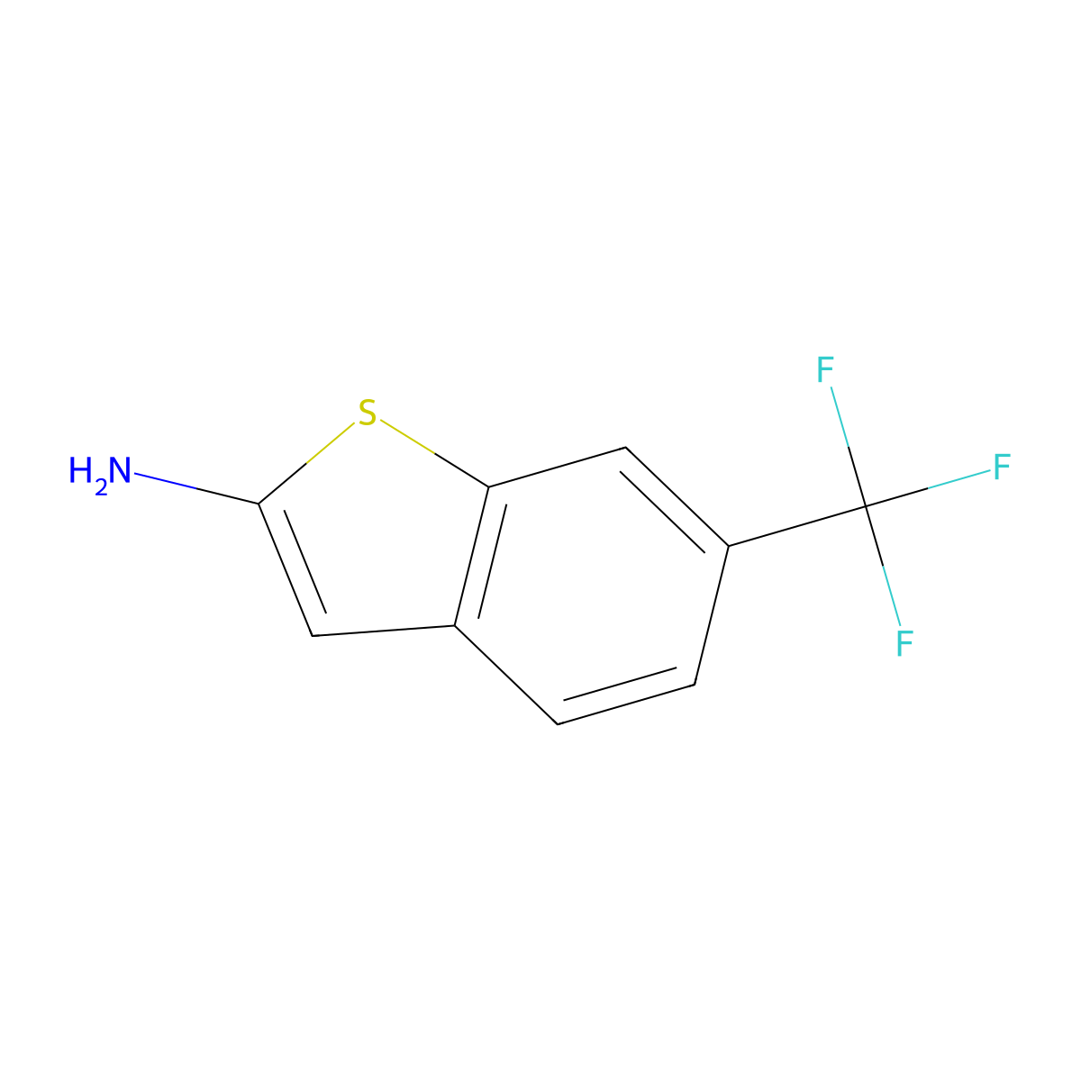 6-(Trifluoromethyl)benzo[b]thiophen-2-amine molecular structure, CAS 1628546-77-9