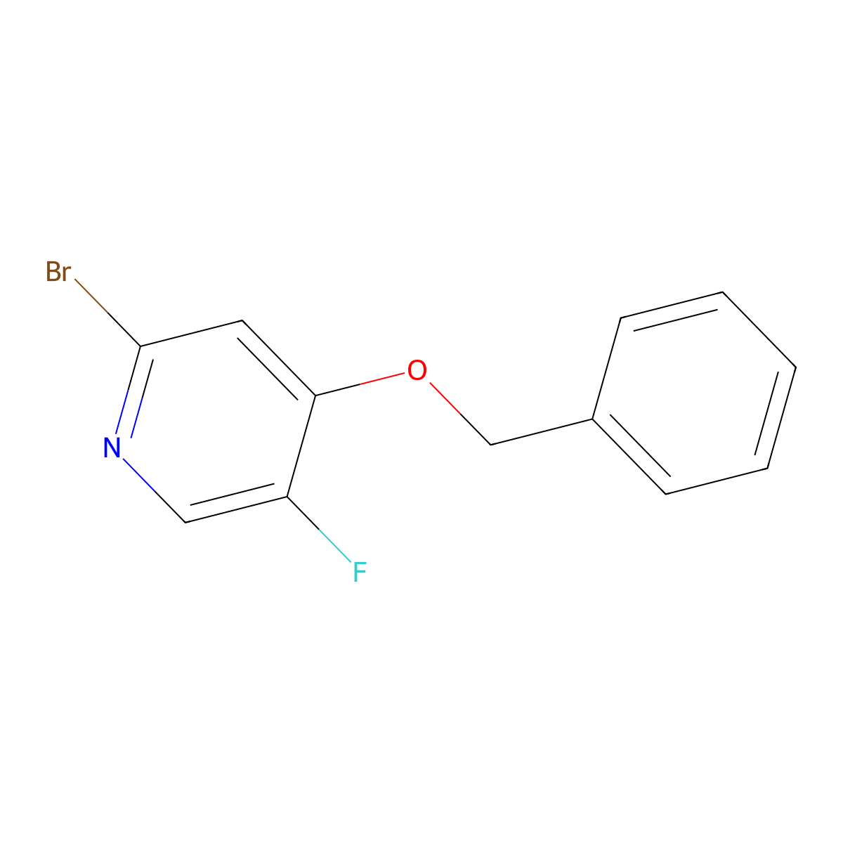 4-(Benzyloxy)-2-bromo-5-fluoropyridine molecular structure, CAS 1628552-99-7