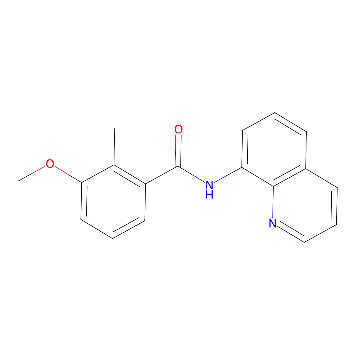 Benzamide, 3-methoxy-2-methyl-N-8-quinolinyl- molecular structure, CAS 1628557-31-2
