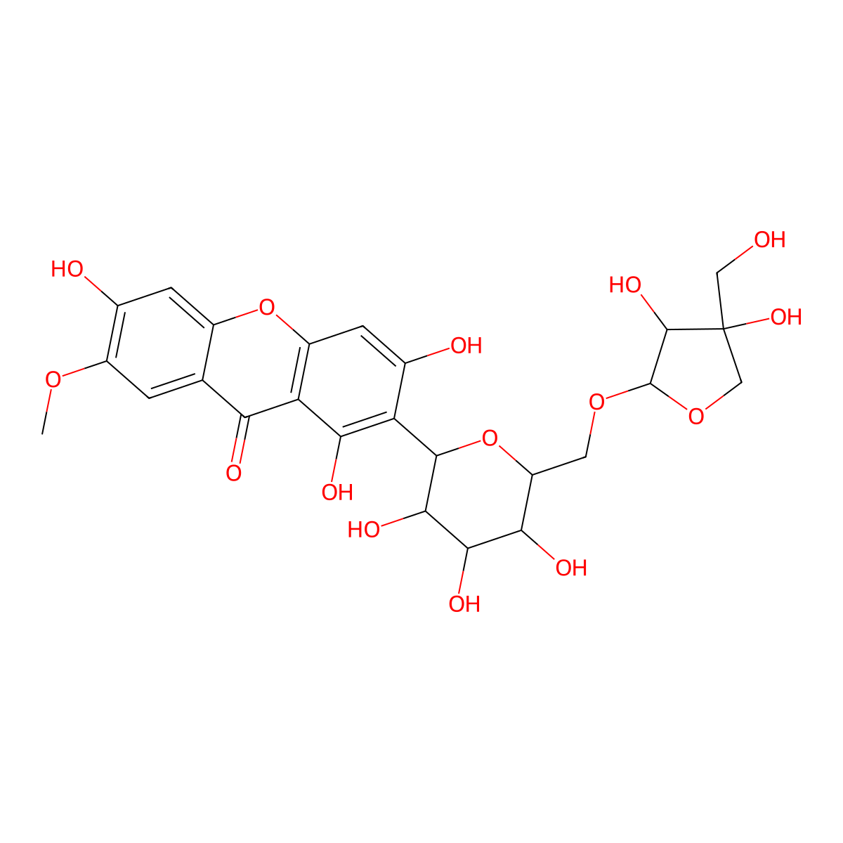 Polygalaxanthone III molecular structure, CAS 162857-78-5