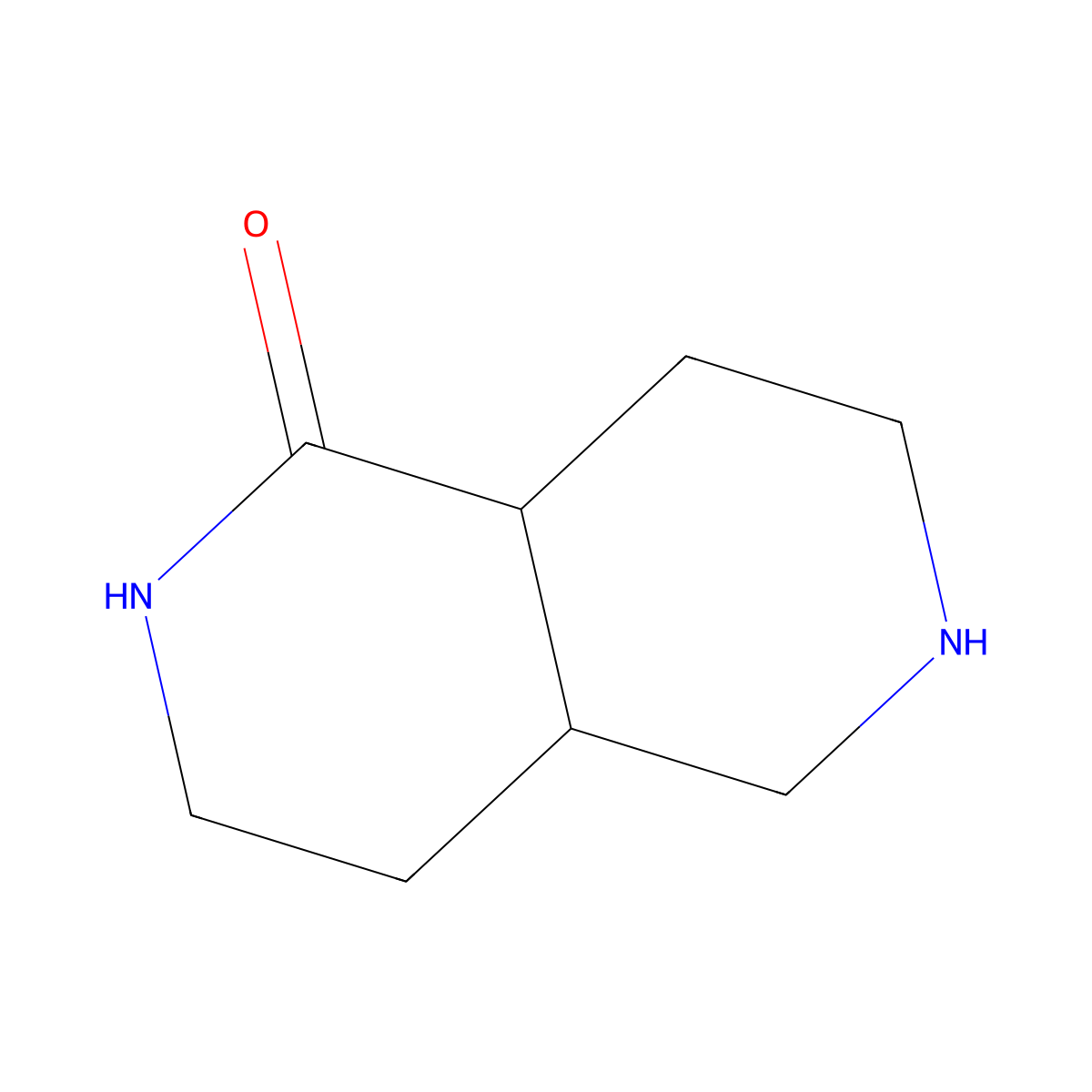 Octahydro-2,6-naphthyridin-1(2H)-one molecular structure, CAS 1628604-85-2